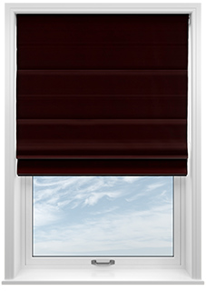 Ultra Luxe Velvet, Merlot - Roman Blind